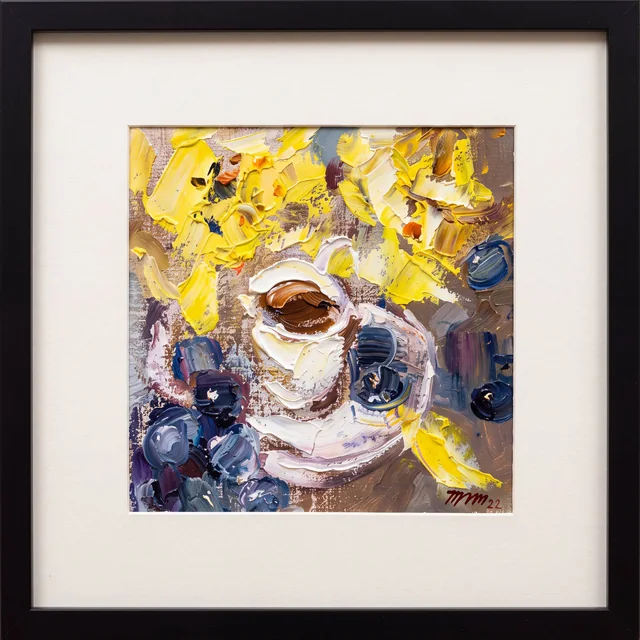 Утренний кофе — Мария Тимофеева, 40 × 40 см